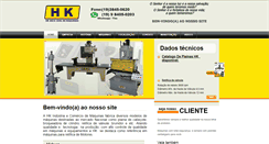 Desktop Screenshot of hkmaquinas.com.br
