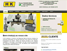 Tablet Screenshot of hkmaquinas.com.br